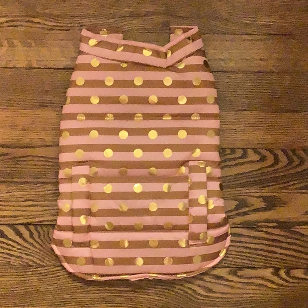 Puff Polka Dot Doggy Coat, Size M